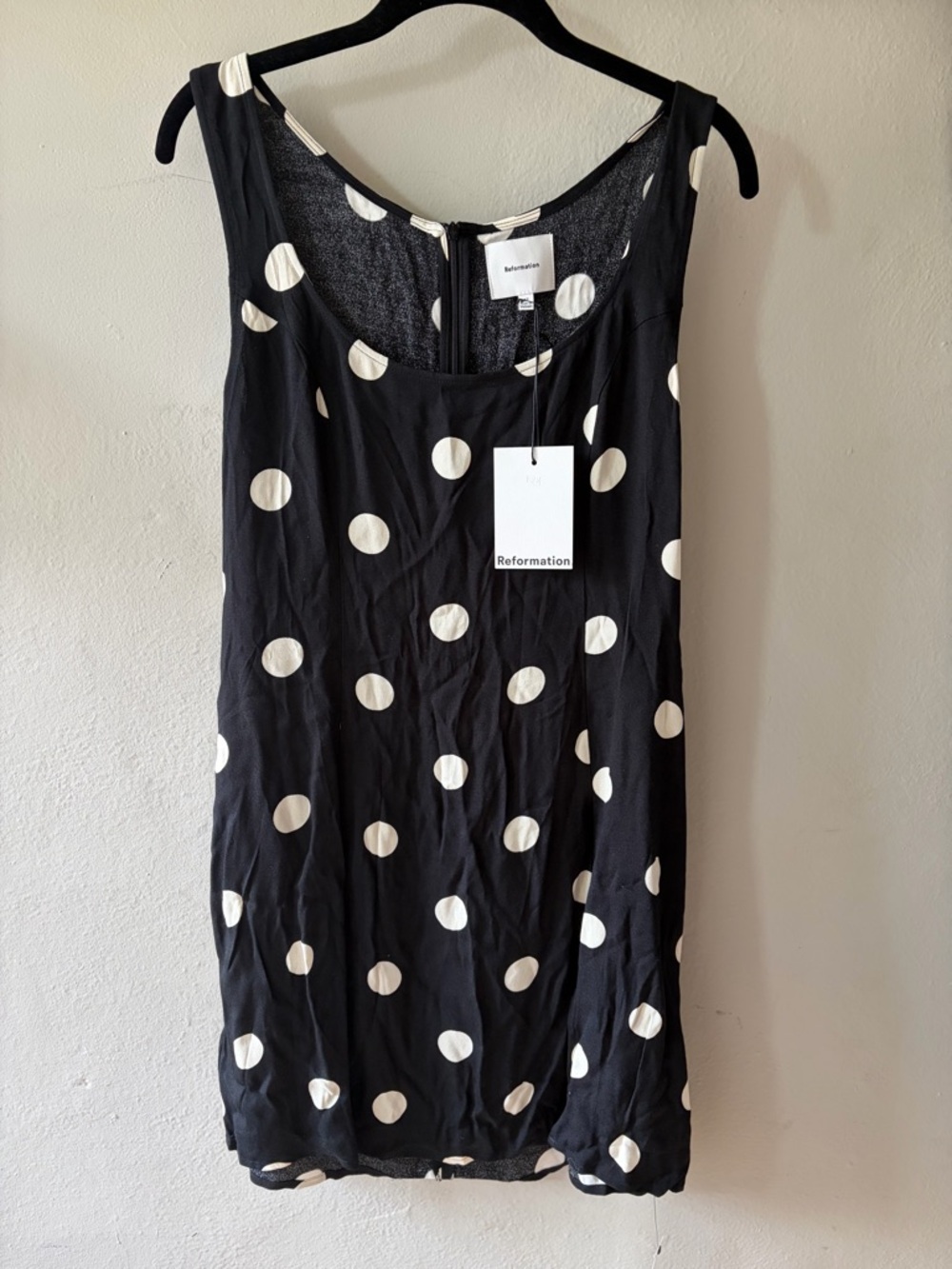 NWT Reformation Noha Moon Dot Polka Dot Mini Dress - Picture 3 of 6